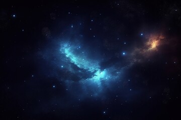Fototapeta na wymiar Background of galaxy and stars