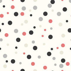 Colorful Polka dots seamless pattern