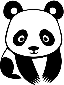 Cute baby Panda vector illustration | Baby Panda vector illustration design