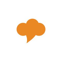 Speech bubbles icon flat design illlustration