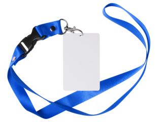 Blank badge or ID pass, cut out