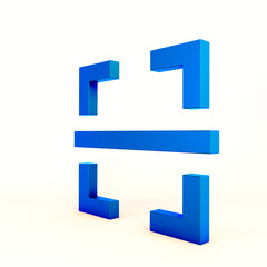 Scan Icon Right Side In White Background