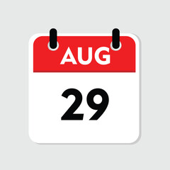 29 august icon with white background