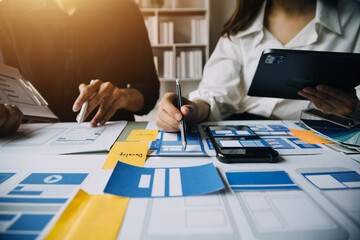 ux Graphic designer creative sketch planning application process development prototype wireframe...