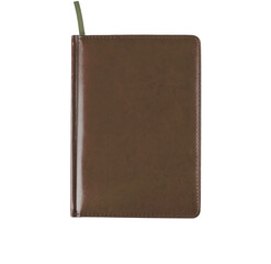 Notepad brown on a white background is insulated.