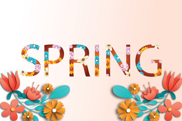 Free vector flat spring sale horizontal banner