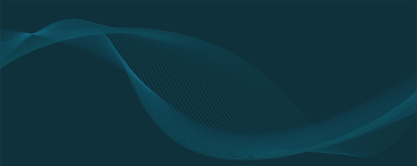 Waves elegant blue lines abstract background