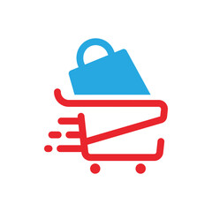 Online Store Business Logo. Commerce or Marketplace Logo Idea.