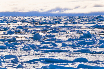 Pack ice in the arctic ocean © Lars Johansson
