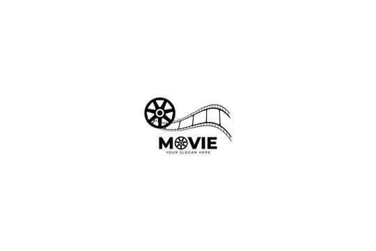 Cinema logo design illustration