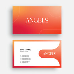 Double-sided Creative Vector business card mockup 
