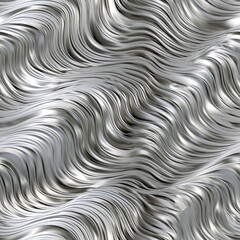Metallic Waves - This is a repeating pattern which can be tiled to create large format background images, physical wallpapers etc (Generative AI)