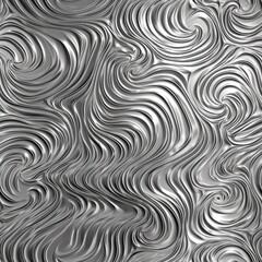 Obraz premium Metallic Waves - This is a repeating pattern which can be tiled to create large format background images, physical wallpapers etc (Generative AI)
