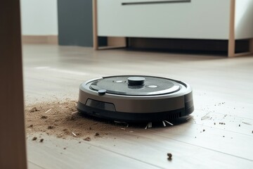 Robot vacuum cleaner. Generate AI