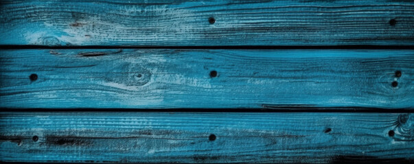 Fototapeta premium An intriguing blue wooden texture with weathered planks. Rustic charm and vintage appeal, perfect for natural, stylish backgrounds. Close up of grungy and dirty horizontal backdrop. Generative AI.