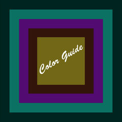 Vector illustrations color guide suitable for your reference color design