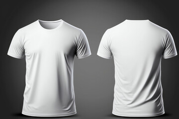 t shirt template, front and back, generative AI