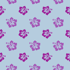 Aloha Hawaiian Shirt Seamless flower Background Pattern	