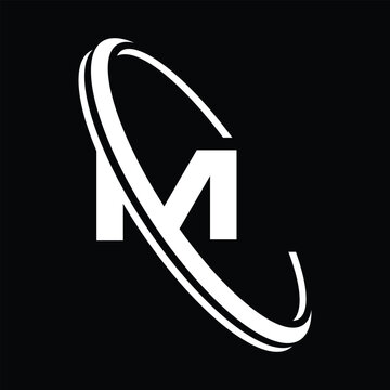 Abstract letter M logo for branding