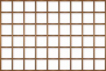 背景素材　麻の葉の模様の障子