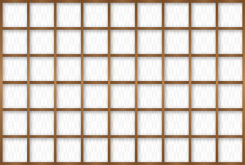 背景素材　矢絣の模様の障子