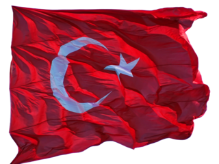 waving turkish flag