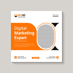 Business instagram post banner template 