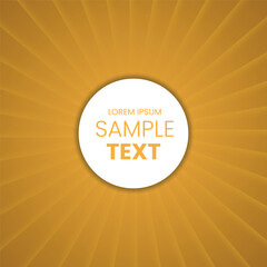 Background from sunburst yellow and orange ray.
