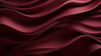 Fototapeta na wymiar A sumptuous burgundy silk texture creates an elegant and luxurious background, perfectly suited for fashion, beauty, and romantic design concepts. Luxury love and rich fabric. Generative AI.