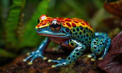 Obraz premium RANAS EXOTICAS TROPICALES DE COLORES VIVOS