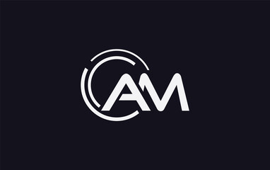 Technology and tech connect circle logo design with alphabet brand and business flat icon design