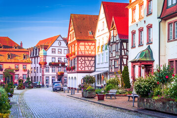 Gengenbach, Germany. Sunset in small town, Schwarzwald (Black Forest)