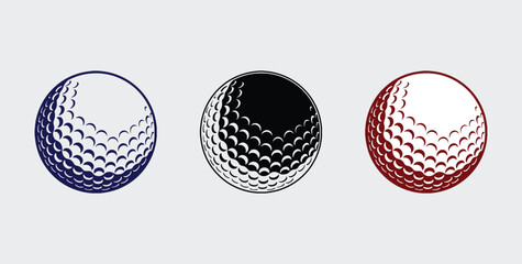 golf ball vector designs