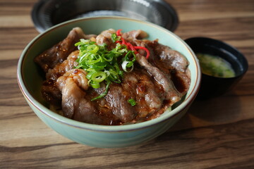 Japanese Food, Beef Bowl - 日本料理 牛丼 焼肉丼