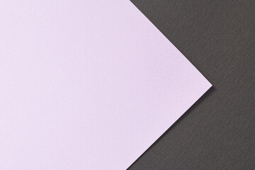 Rough kraft paper background, paper texture black lilac colors. Mockup with copy space for text