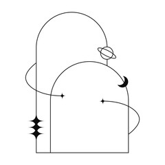 Monoline Frame Aesthetic