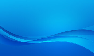 blue lines wave curve on soft gradient abstract background