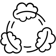 biodegradable icon. bpa free leaves symbol. line icon vector stock