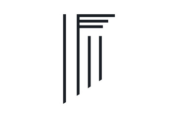 scale of justice law firm logo template