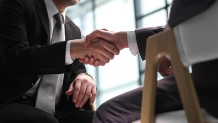 Hands shake business concept, a symbol of agreement, partnership, AI generated