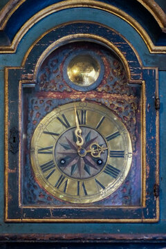 Close-up of antique clock