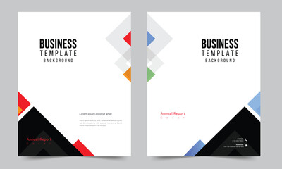 Cover design for annual report and business catalog, magazine, flyer or booklet. Brochure template layout. A4 cover vector EPS-10