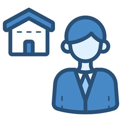 male estate agent icon