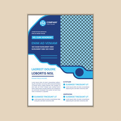 Fototapeta premium Creative Corporate Business Flyer Design Template