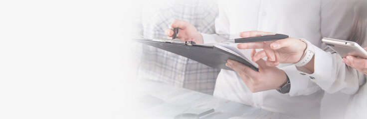 Team working in office. Office workplace