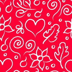 seamless pattern with hearts