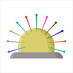 Pincushion Icon, Pin Cushion, Stuffed Cushion Pin, Needle Holder Organizer