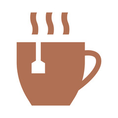 Hot Coffee Cup Logo Icon. Coffee Mug with Steam. 