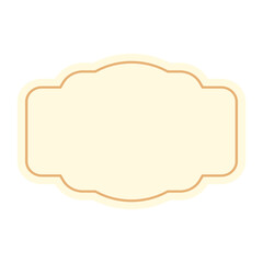 Beige Vintage Label Frame