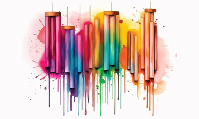 Colorful watercolor background 